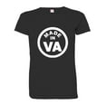 thumbnail image 1 of PleaseMeTees™ Womens Born Made In Virginia Lovers VA Logo Label HQ Tee, 1 of 1