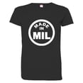 thumbnail image 1 of PleaseMeTees™ Womens Born Made Milwaukee WI Wisconsin Logo Label HQ Tee, 1 of 1
