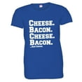 thumbnail image 1 of PleaseMeTees™ Womens Cheese and Bacon Grease I Love Pizza HQ Tee, 1 of 1