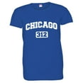 thumbnail image 1 of PleaseMeTees™ Womens Chicago 312 Area Code Distressed HQ Tee, 1 of 1