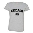 thumbnail image 1 of PleaseMeTees™ Womens Chicago 312 Area Code Distressed HQ Tee, 1 of 1