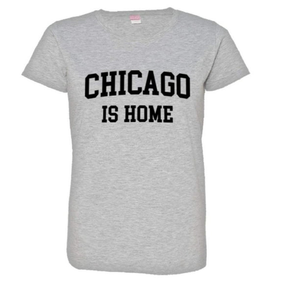 PleaseMeTees™ Womens Chicago Is Home Born In From Chitown Illinois HQ Tee