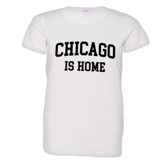 PleaseMeTees™ Womens Chicago Is Home Born In From Chitown Illinois HQ Tee