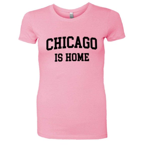 PleaseMeTees™ Womens Chicago Is Home Born In From Chitown Illinois Tee