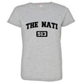 thumbnail image 1 of PleaseMeTees™ Womens Cincinnati 513 The NATI Area Code Distressed Tee, 1 of 1