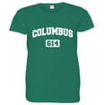 thumbnail image 1 of PleaseMeTees™ Womens Columbus 614 CBUS Area Code Distressed HQ Tee, 1 of 1