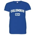 thumbnail image 1 of PleaseMeTees™ Womens Columbus 614 CBUS Area Code Distressed HQ Tee, 1 of 1