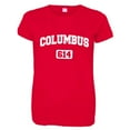 thumbnail image 1 of PleaseMeTees™ Womens Columbus 614 CBUS Area Code Distressed HQ Tee, 1 of 1