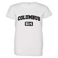 thumbnail image 1 of PleaseMeTees™ Womens Columbus 614 CBUS Area Code Distressed HQ Tee, 1 of 1
