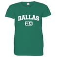 thumbnail image 1 of PleaseMeTees™ Womens Dallas 214 Area Code Distressed HQ Tee, 1 of 1