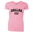 thumbnail image 1 of PleaseMeTees™ Womens Dallas 214 Area Code Distressed HQ Tee, 1 of 2