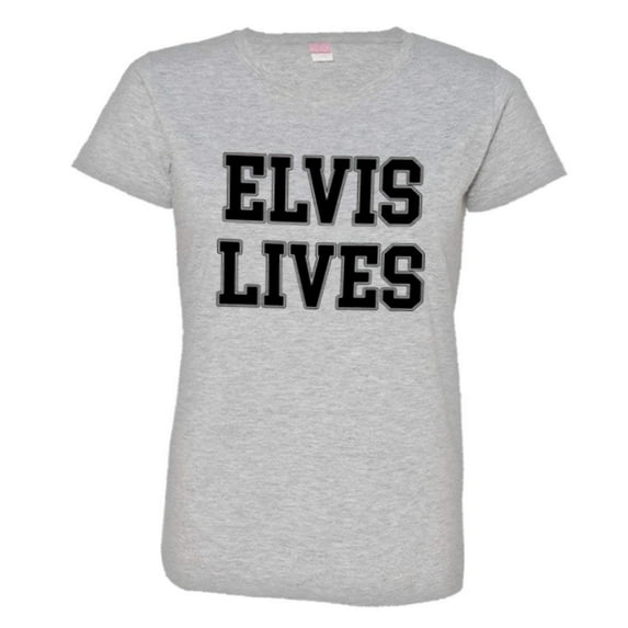 PleaseMeTees™ Womens Elvis Lives Presley Is Alive HQ Tee