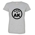 thumbnail image 1 of PleaseMeTees™ Womens From Born Made In Alaska AK Logo Label Tag HQ Tee, 1 of 1
