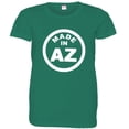 thumbnail image 1 of PleaseMeTees™ Womens From Born Made In Arizona AZ Logo Label Tag HQ Tee, 1 of 1