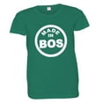 thumbnail image 1 of PleaseMeTees™ Womens From Born Made In Boston MA Strong Logo Label Tee, 1 of 1