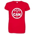 thumbnail image 1 of PleaseMeTees™ Womens From Born Made In Canada Logo Label Home HQ Tee, 1 of 1