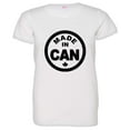 thumbnail image 1 of PleaseMeTees™ Womens From Born Made In Canada Logo Label Home HQ Tee, 1 of 1
