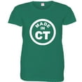 thumbnail image 1 of PleaseMeTees™ Womens From Born Made In Connecticut CT Logo Label HQ Tee, 1 of 1