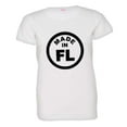 thumbnail image 1 of PleaseMeTees™ Womens From Born Made In Florida FL Logo Label Tag HQ Tee, 1 of 1
