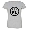 thumbnail image 1 of PleaseMeTees™ Womens From Born Made In Florida FL Logo Label Tag HQ Tee, 1 of 1