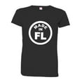 thumbnail image 1 of PleaseMeTees™ Womens From Born Made In Florida FL Logo Label Tag HQ Tee, 1 of 1