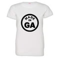 thumbnail image 1 of PleaseMeTees™ Womens From Born Made In Georgia GA Logo Label Tag HQ Tee, 1 of 1
