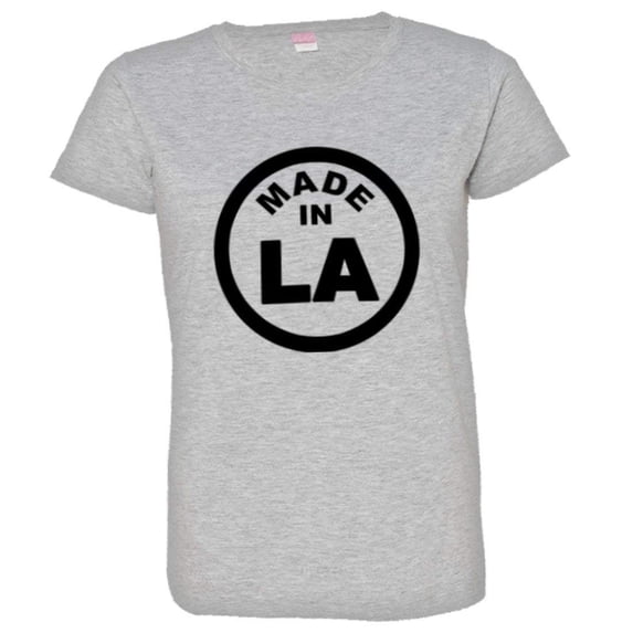 PleaseMeTees™ Womens From Born Made In Louisiana LA Logo Label HQ Tee