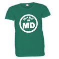 thumbnail image 1 of PleaseMeTees™ Womens From Born Made In Maryland MD Logo Label HQ Tee, 1 of 1