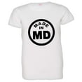 thumbnail image 1 of PleaseMeTees™ Womens From Born Made In Maryland MD Logo Label HQ Tee, 1 of 1
