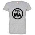 thumbnail image 1 of PleaseMeTees™ Womens From Born Made In Massachusetts MA Logo Label HQ Tee, 1 of 1