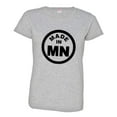 thumbnail image 1 of PleaseMeTees™ Womens From Born Made In Minnesota MN Logo Label HQ Tee, 1 of 1
