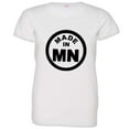 thumbnail image 1 of PleaseMeTees™ Womens From Born Made In Minnesota MN Logo Label HQ Tee, 1 of 1