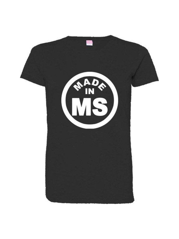 ™ Womens From Born Made In Mississippi MS Logo Label HQ Tee