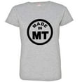 thumbnail image 1 of PleaseMeTees™ Womens From Born Made In Montana MT Logo Label HQ Tee, 1 of 1