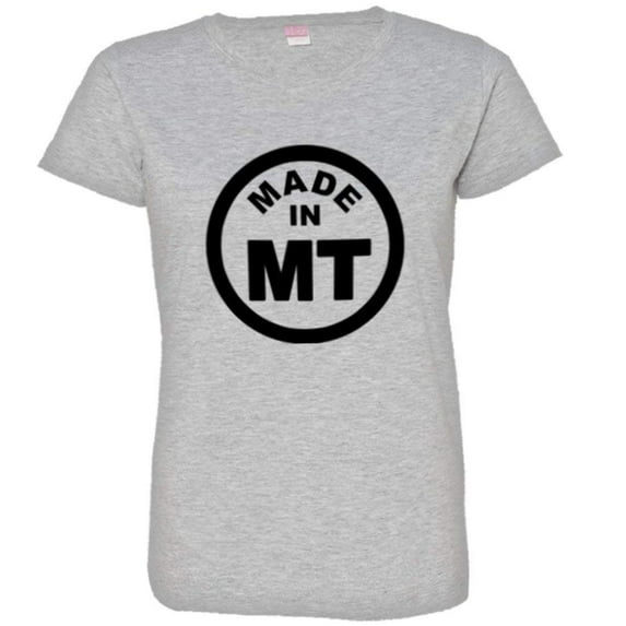 PleaseMeTees™ Womens From Born Made In Montana MT Logo Label HQ Tee