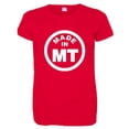thumbnail image 1 of PleaseMeTees™ Womens From Born Made In Montana MT Logo Label HQ Tee, 1 of 1