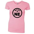 thumbnail image 1 of PleaseMeTees™ Womens From Born Made In Nebraska NE Logo Label HQ Tee, 1 of 1