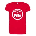thumbnail image 1 of PleaseMeTees™ Womens From Born Made In Nebraska NE Logo Label HQ Tee, 1 of 1