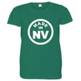 thumbnail image 1 of PleaseMeTees™ Womens From Born Made In Nevada NV Logo Label Tag HQ Tee, 1 of 1