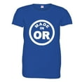 thumbnail image 1 of PleaseMeTees™ Womens From Born Made In Oregon OR State Logo Label HQ Tee, 1 of 1