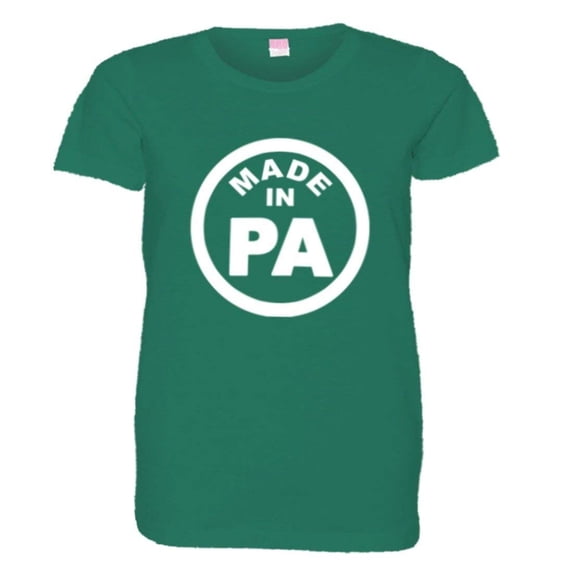 PleaseMeTees™ Womens From Born Made In Pennsylvania PA Logo Label HQ Tee