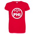 thumbnail image 1 of PleaseMeTees™ Womens From Born Made In Philadelphia PA Logo Label HQ Tee, 1 of 1