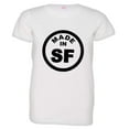 thumbnail image 1 of PleaseMeTees™ Womens From Born Made In San Francisco CA Logo Label HQ Tee, 1 of 1
