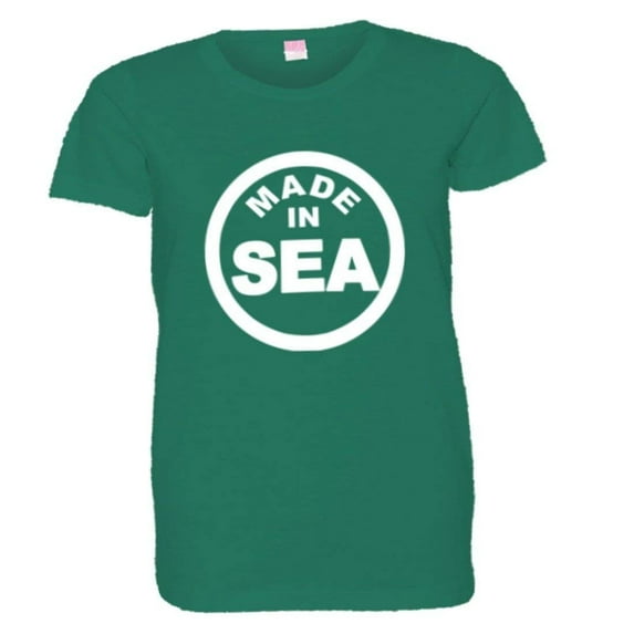 PleaseMeTees™ Womens From Born Made In Seattle WA State Logo Label Tee