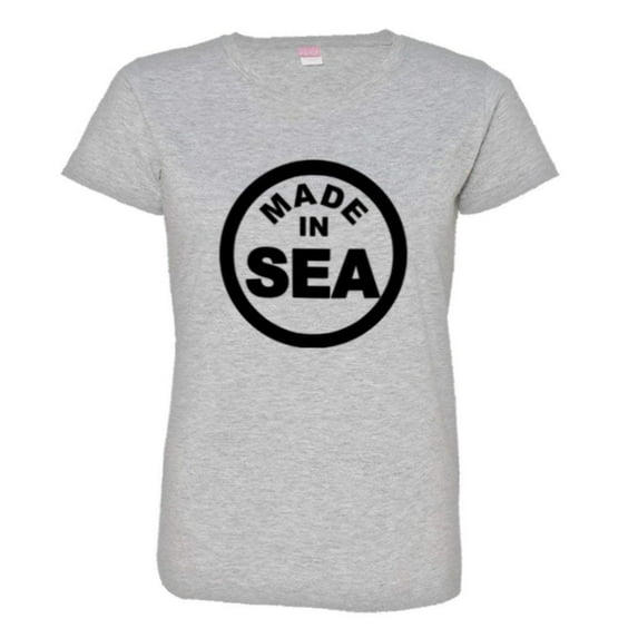 PleaseMeTees™ Womens From Born Made In Seattle WA State Logo Label Tee