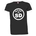thumbnail image 1 of PleaseMeTees™ Womens From Born Made In South Dakota SD Logo Label HQ Tee, 1 of 1