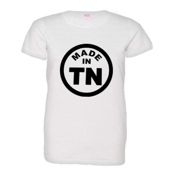 PleaseMeTees™ Womens From Born Made In Tennessee TN Logo Label HQ Tee