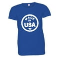 thumbnail image 1 of PleaseMeTees™ Womens From Born Made In USA United States Logo Label HQ Tee, 1 of 1