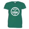 thumbnail image 1 of PleaseMeTees™ Womens From Born Made In USA United States Logo Label Tee, 1 of 1