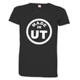 thumbnail image 1 of PleaseMeTees™ Womens From Born Made In Utah UT Logo Label Tag HQ Tee, 1 of 1